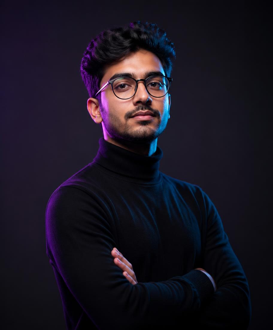 Portrait of Rana Hassan Ali, graphic designer and video editor